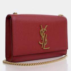Pre Owned Saint Laurent Small Calfskin Kate Bag