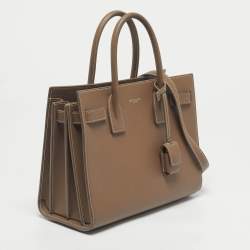 Pre Owned Saint Laurent Beige Leather Baby Classic Sac De Jour Tote