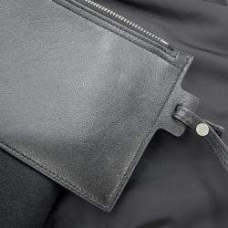 مملوكة مسبقًا Saint Laurent Paris Rive Gauche Bucket Bag Black Nylon Leather