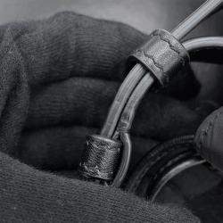 مملوكة مسبقًا Saint Laurent Paris Rive Gauche Bucket Bag Black Nylon Leather