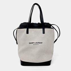 Pre Owned Saint Laurent Paris Teddy Shopper Bag
