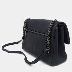 Pre Owned Saint Laurent Paris Black Leather West Hollywood Shoulder Bag