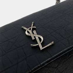 Pre Owned Saint Laurent Paris Black Leather West Hollywood Shoulder Bag