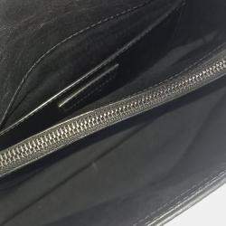 Pre Owned Saint Laurent Paris Black Leather West Hollywood Shoulder Bag
