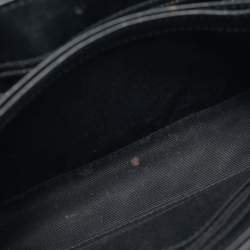 Pre Owned Saint Laurent Black Matelassé Leather Toy Loulou Crossbody Bag