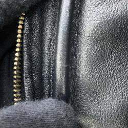 Pre Owned Saint Laurent Paris Lou Mini Bag Black Calf Leather