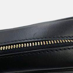 Pre Owned Saint Laurent Paris Lou Mini Bag Black Calf Leather