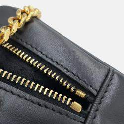Pre Owned Saint Laurent Paris Lou Mini Bag Black Calf Leather