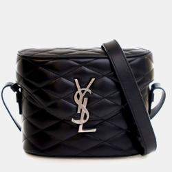 Pre Owned Saint Laurent Lambskin June Box Bag