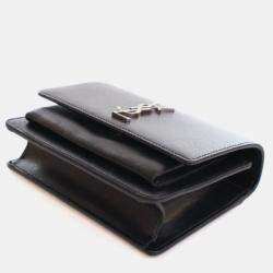 Pre Owned Saint Laurent Mini Calfskin Sunset Flap Bag