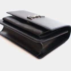 Pre Owned Saint Laurent Mini Calfskin Sunset Flap Bag