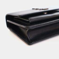 Pre Owned Saint Laurent Mini Calfskin Sunset Flap Bag