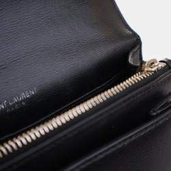 Pre Owned Saint Laurent Mini Calfskin Sunset Flap Bag