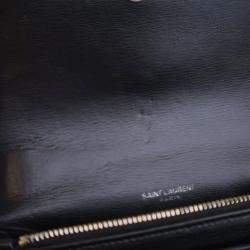 Pre Owned Saint Laurent Mini Calfskin Sunset Flap Bag