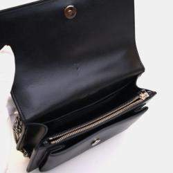 Pre Owned Saint Laurent Mini Calfskin Sunset Flap Bag