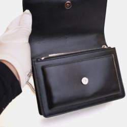 Pre Owned Saint Laurent Mini Calfskin Sunset Flap Bag