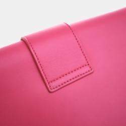 Pre Owned Saint Laurent Pink Calfskin Y Ligne Clutch
