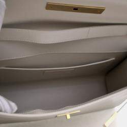 Pre Owned Saint Laurent Medium Leather Manhattan Shoulder Bag
