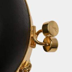 Pre Owned Saint Laurent Black Love Box Clutch Shoulder Bag
