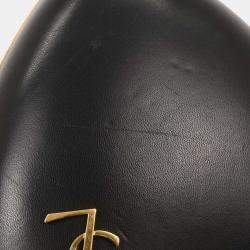 Pre Owned Saint Laurent Black Love Box Clutch Shoulder Bag