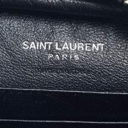 Pre Owned Saint Laurent Black Leather Mini Love Blogger Crossbody Bag