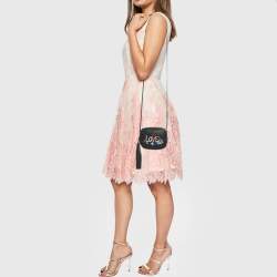 Pre Owned Saint Laurent Black Leather Mini Love Blogger Crossbody Bag