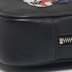 Pre Owned Saint Laurent Black Leather Mini Love Blogger Crossbody Bag