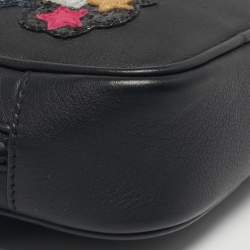Pre Owned Saint Laurent Black Leather Mini Love Blogger Crossbody Bag