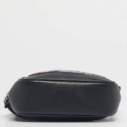 Pre Owned Saint Laurent Black Leather Mini Love Blogger Crossbody Bag