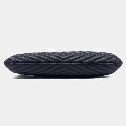 Pre Owned Saint Laurent Paris Black Leather Monogram Clutch