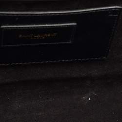 Pre Owned Saint Laurent Black Leather Medium Kate Tassel Shoulder Bag