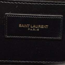 Pre Owned Saint Laurent Black Leather Medium Kate Tassel Shoulder Bag