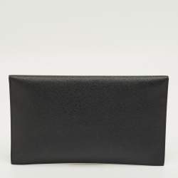 Pre Owned Saint Laurent Black Leather Uptown Pouch