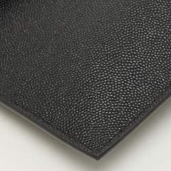 Pre Owned Saint Laurent Black Leather Uptown Pouch