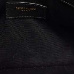 Pre Owned Saint Laurent Black Leather Uptown Pouch