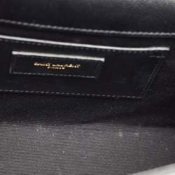 Pre Owned Saint Laurent Black Leather Medium Kate Shoulder Bag