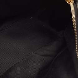Pre Owned Saint Laurent Black Matelassé Leather Monogram Lou Camera Crossbody Bag