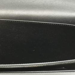 Pre Owned Saint Laurent Black Leather Medium Sunset Shoulder Bag
