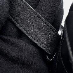 Pre Owned Saint Laurent Paris June Box Shoulder Bag Black Leather