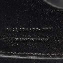 Pre Owned Saint Laurent Black Matelassé Leather Small Loulou Shoulder Bag