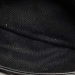 Pre Owned Saint Laurent Black Matelassé Leather Small Loulou Shoulder Bag