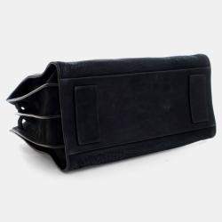 Pre Owned Saint Laurent Small Embossed Crocodile Nubuck Sac De Jour