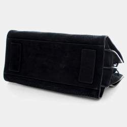 Pre Owned Saint Laurent Small Embossed Crocodile Nubuck Sac De Jour