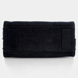 Pre Owned Saint Laurent Small Embossed Crocodile Nubuck Sac De Jour