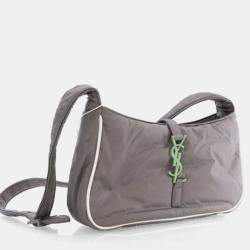 Pre Owned Saint Laurent Nylon Le 5 A 7 Hobo