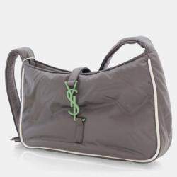 Pre Owned Saint Laurent Nylon Le 5 A 7 Hobo