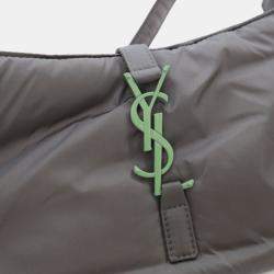 Pre Owned Saint Laurent Nylon Le 5 A 7 Hobo