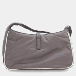 Pre Owned Saint Laurent Nylon Le 5 A 7 Hobo