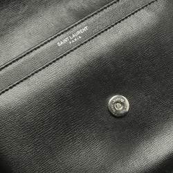 Pre Owned Saint Laurent Black Leather Medium Sunset Shoulder Bag