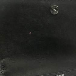 Pre Owned Saint Laurent Black Leather Medium Sunset Shoulder Bag